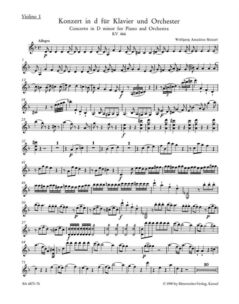Concerto in D Minor No. 20